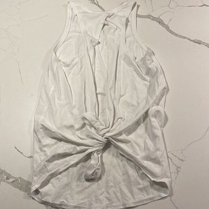 Lululemon white tie back tank